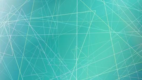 Teal and aqua abstract triangular lattice with delicate linework and subtle.. 스톡 일러스트