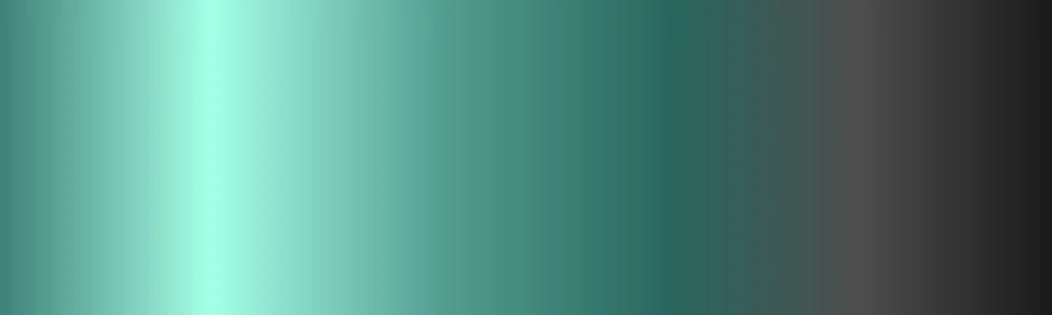 Teal and black gradient background, horizontal turquoise transition, elegan.. Ilustração Stock