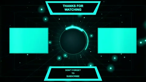 Teal and Blue HUD Elements Drifting Diagonally on Black Background Stock Footage 347983780