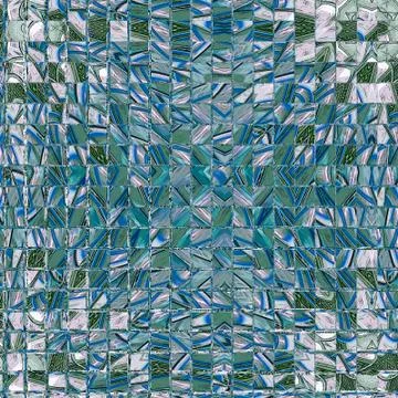 Teal and blue squares pattern for card, carpet or fabric print Stock Illustration