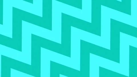Teal and Cyan Zigzag Chevron Geometric Pattern Background Stock Illustration