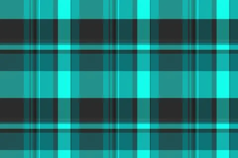 Teal and gray plaid pattern. Ideal as textile design, wrapping paper, or back Stock Illustration