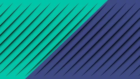 Teal and Purple Diagonal Stripes with Subtle Shadows lines Stock Illustration