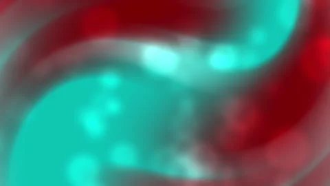 Teal and red abstract bokeh lights swirling. Suitable for backgrounds Stock Footage 301412138