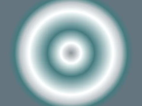 Teal and white gradient concentric circles on gray background Ilustración de archivo