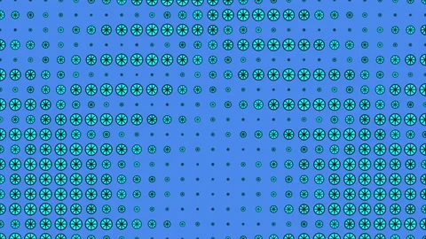 Teal and White Halftone Fruit Graphic Loop Stock Footage 343421759