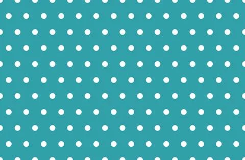 Teal and white polka dot seamless pattern vector background イラスト素材