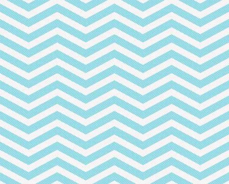 Teal and white zigzag textured fabric background Stock Illustration