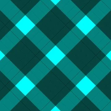 Teal argyle pattern fabric texture background, plaid design Stock Illustration