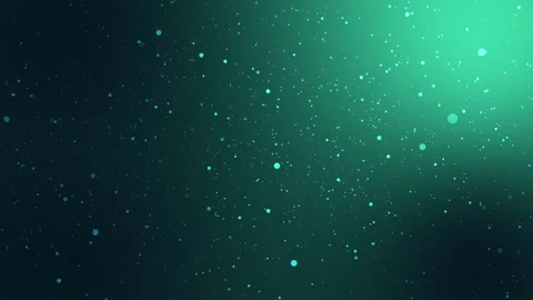 Teal background with floating particles 库存影片 201745924
