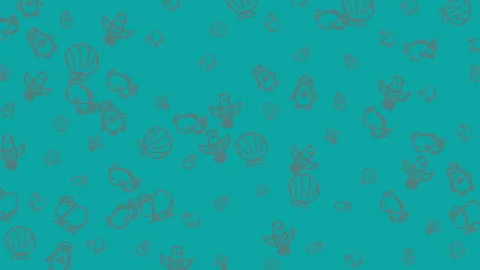 Teal background with gray avocado illustrations, perfect for food blogs Stock Footage 322879078