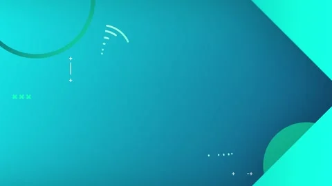 Teal background with shapes motion. Stock Footage 332863456