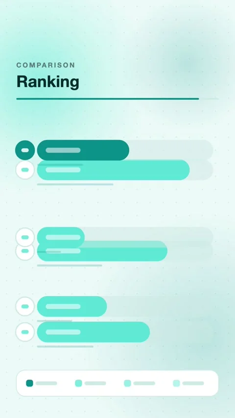 Teal Bars Growing And Reordering Vertical Animated Background For Data Stock Footage 343854480