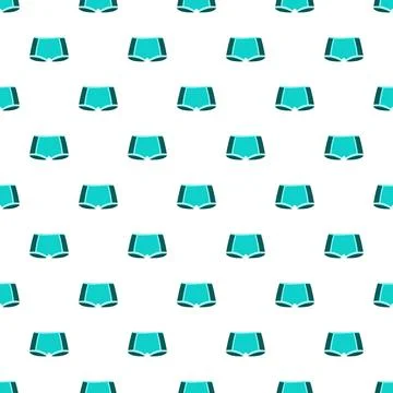 Teal blue briefs seamless pattern background Stockillustratie