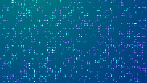 Teal Blue Digital Data Background Video stock 315196428