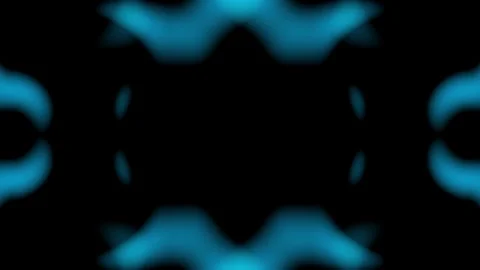 Teal Blue Kaleidoscope Liquid Pattern Background Stock Footage 346814885