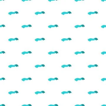 Teal blue wave pattern featuring abstract shapes Stock Illustration