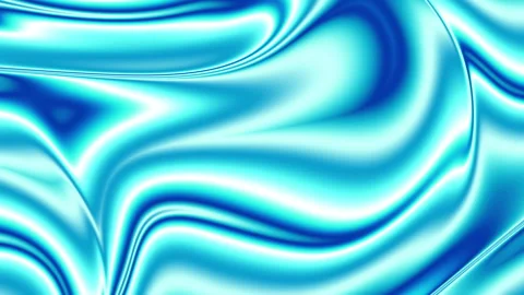 Teal blue white gradient loop background with smooth wave creating abstract Stock Footage 347257289
