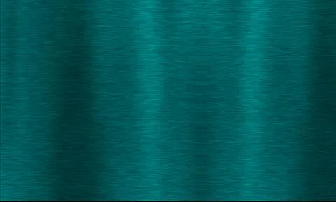Teal brushed metal texture background. Dark metallic surface with horizonta.. Stock Illustration