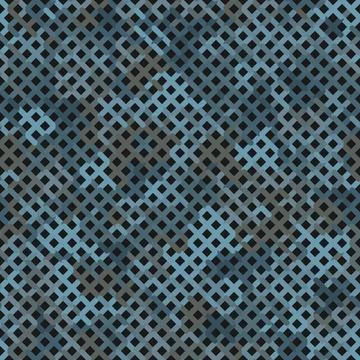 Teal Camouflage Seamless Pattern. Urban Color Seamless Camouflage Net Stock Illustration