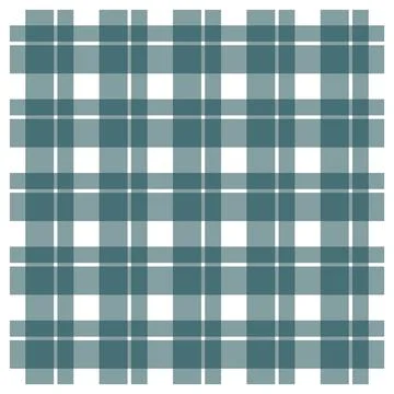 Teal Checkered Plaid Seamless Background Pattern Stock Illustration