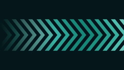 Teal chevron band on dark background, corporate dynamic motion loop Stockbeeldmateriaal 342630323