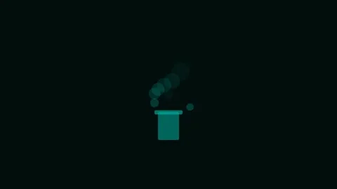 Teal CO2 Reduce Emission Clean Eco Green Animation Loop Видео 342610292