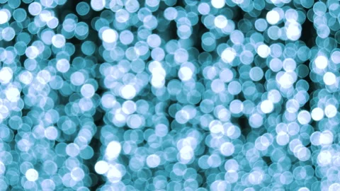 Teal color abstract bokeh of blinking defocused lights on dark background. Stock Footage 146201744