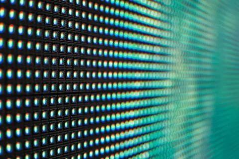 Teal colored LED smd screen Foto stock