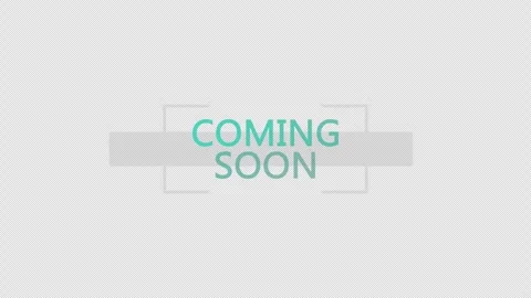 A teal coming soon message framed by bracket corners Stock Footage 337080538