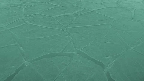 Teal cracked texture background with abstract pattern Stock Illustration