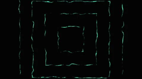 Teal energy squares pulse with light on black background abstract motion gr.. Stock Footage 342513702