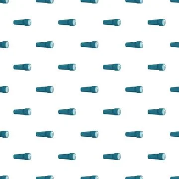 Teal flashlights forming a seamless pattern on white background イラスト素材
