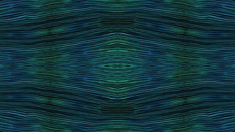 Teal Flowing Organic Lines Mosaic VJ Loop 4K Video stock 327765053