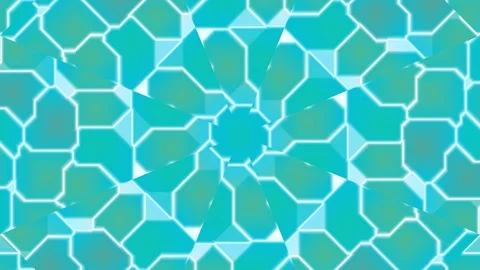 Teal Geometric Pattern Animation Background. Stock Footage 331493176