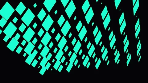 Teal Geometric Pattern Waves Motion Design Background Seamlessly Animating .. Video stock 341697242