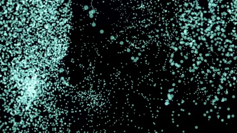 Teal Glowing Particles Explosion Dark Background 库存影片 339827781