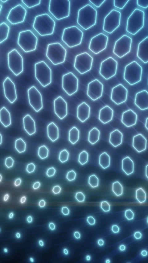 Teal glowing polygon network with nodes and lines, digital connection mesh .. Stock Footage 328005752