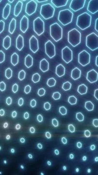 Teal glowing polygon network with nodes and lines, digital connection mesh .. 库存插图