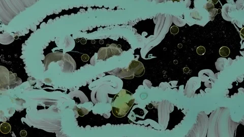 Teal glowing tendrils 스톡 동영상 331959502
