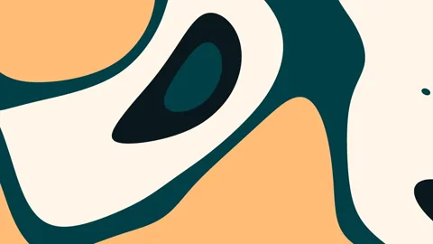 Teal gold gradient abstract background organic shapes fluid design modern pa Stock Footage 330531182