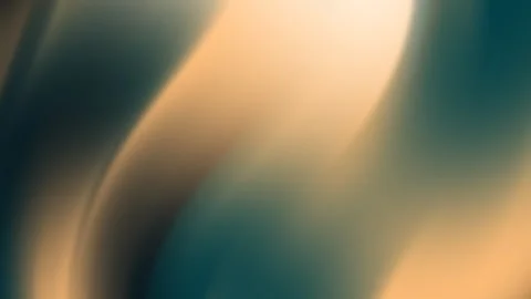 Teal gold gradient abstract smooth wavy background soft fluid motion curve l Stock Footage 330532469