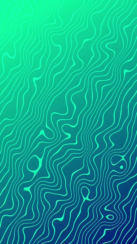 Teal Gradient Abstract Wavy Lines Background Video stock 314259947