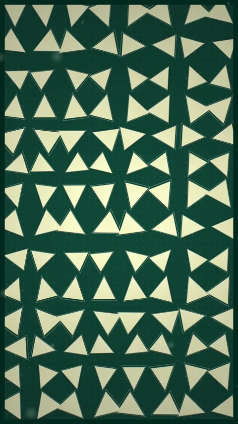 Teal Green Abstract Geometric Pattern with Cream Triangles and Diamonds Stock Footage 347698439