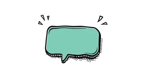 Teal Green Comic Speech Bubble Animated 動画素材 339561050
