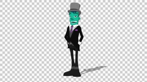 Teal Groom 'Talking with Gestures' Connectable Character Animation Stock Footage 52129783