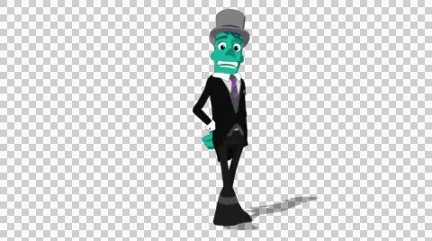 Teal Groom 'Turn and Gesture' Connectable Character Animation Stock Footage 52129853
