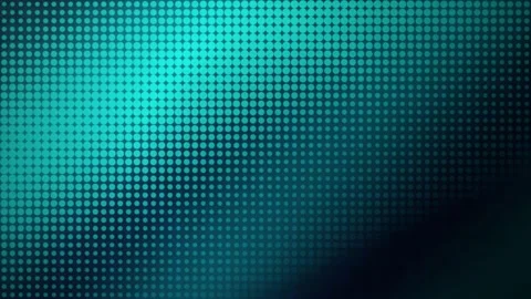 Teal halftone dot grid pulsating shimmer seamless loop background Stock Footage 347205130