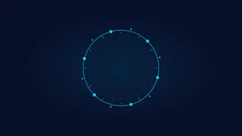 Teal ice frost ring for winter wreath visuals. Professional holiday motion Видео 342624583