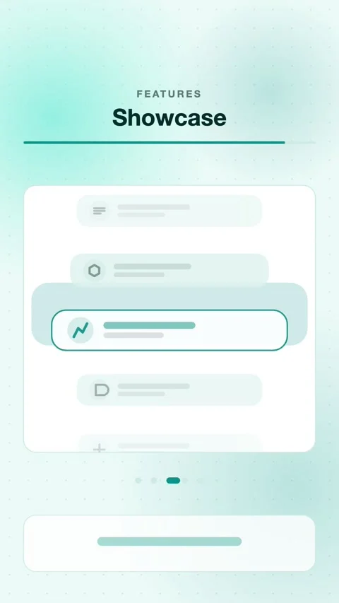 Teal Icons Scrolling Through A Focus Zone Vertical Animated Background For Stock Footage 343854872